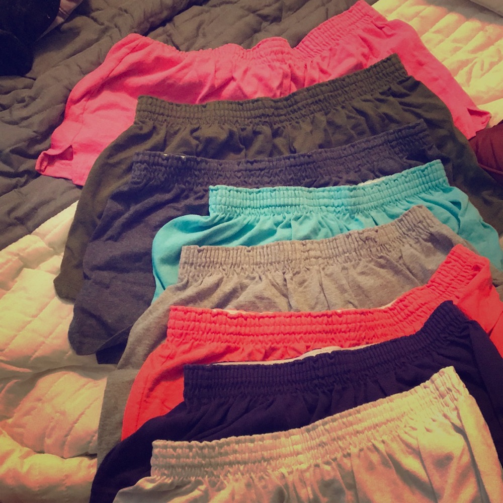 8 PAIRS! Size Large Soffe shorts.